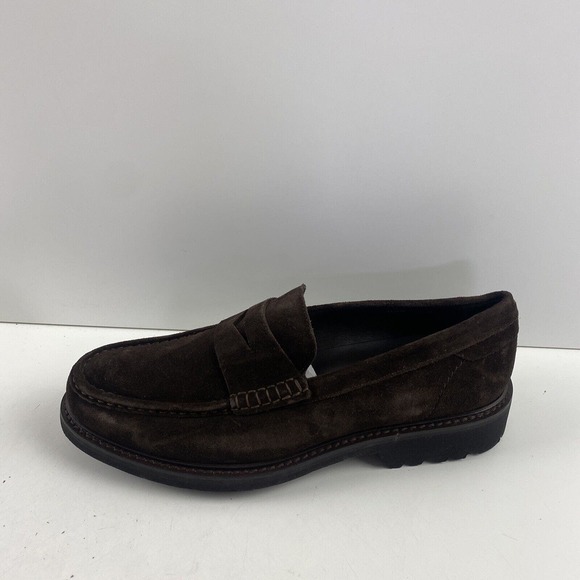 To Boot New York Dark Brown Suede Moc Toe Penny Loafers Men’s Size 8 main image 6